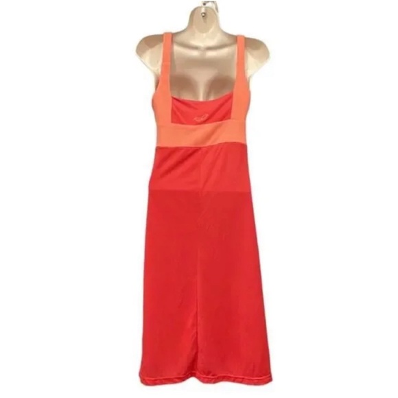 Kuhl Mountain Culture Women Dress Sm Prima Color Block Aerosoft Fabric Orange - Picture 4 of 7